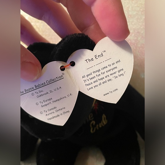 “The End” Beanie Baby in perfect condition with tag intact. - Picture 6 of 6